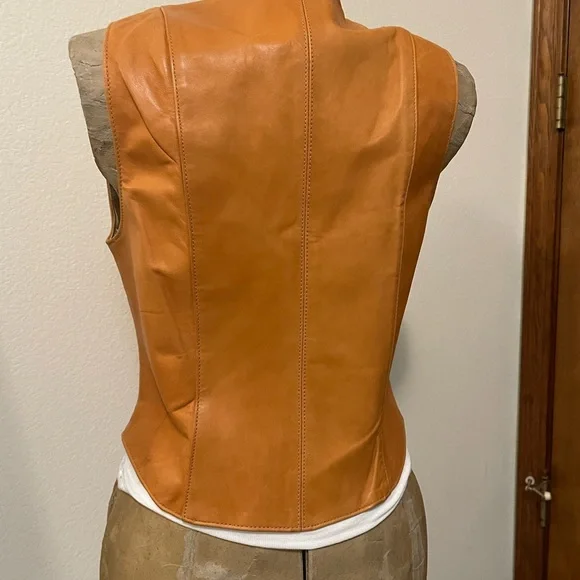 Vintage Karen Silton Suede Tan Vest - Picture 7 of 11